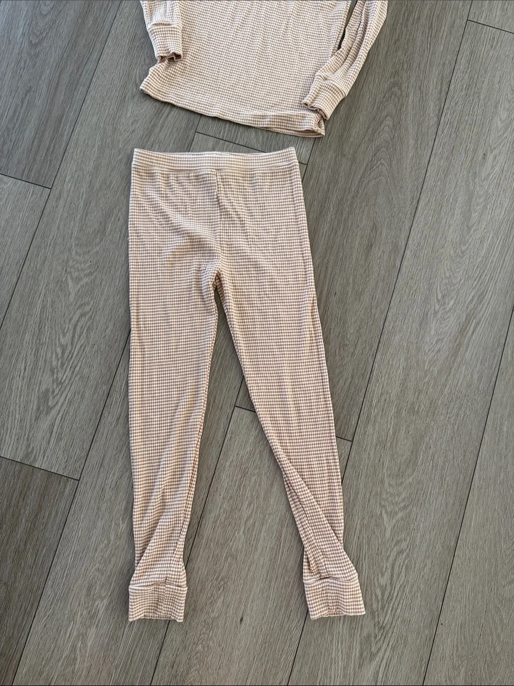 Brave Little Ones bamboo ribbed pajama set size 6-8 years